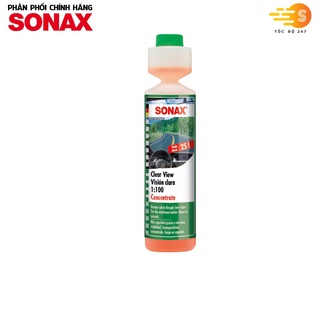 1: 100 Sonax Concentrated Steering Wheel Cleaner 371141 250ml - Clean Stains, Prevent Insects, Pour Into The Water Tank First