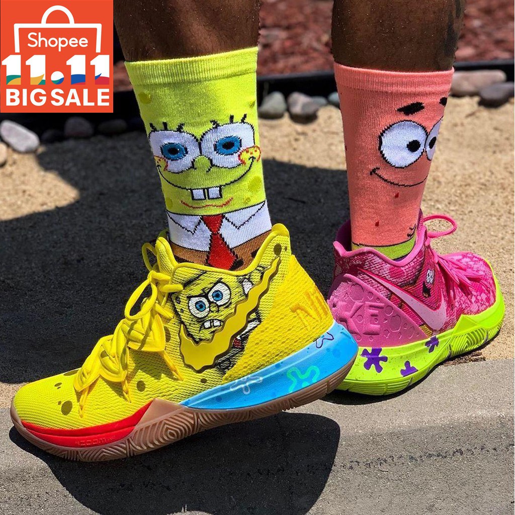 kyrie 5 all spongebob shoes