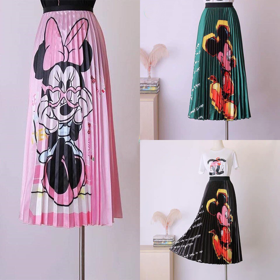 mickey mouse maxi skirt