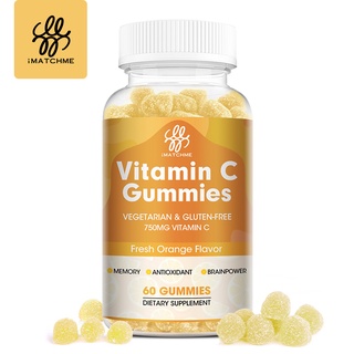 iMATCHME Vitamin C Gummies Maintain Skin Elasticity Prevent Scurvy Reduce Stress Improve Immunity