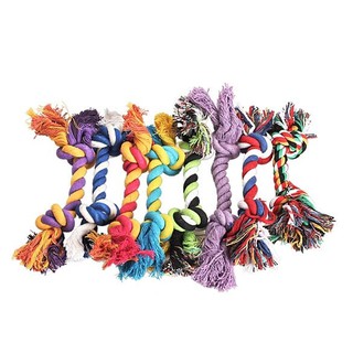 Gowind7 Dog Toys,Chew Toys, Cotton Rope Fashion Cute Pastel Knot Bone Chew Tug Toy for Pet Color)