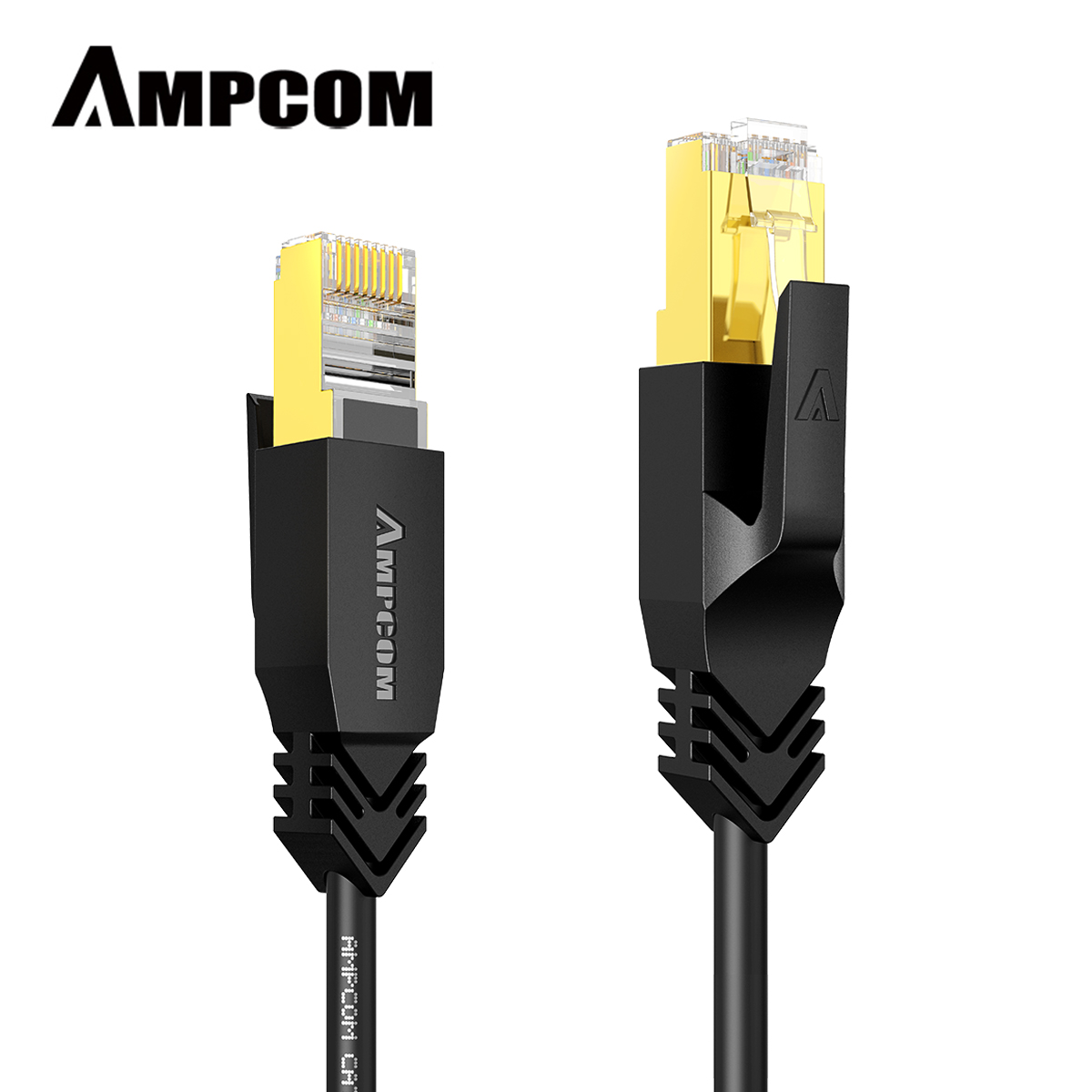 AMPCOM STP CAT8 Ethernet Cable Slim Type High Speed Patch Cable CAT8 ...