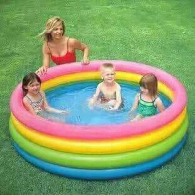 inflatable 3 ring swimming pool