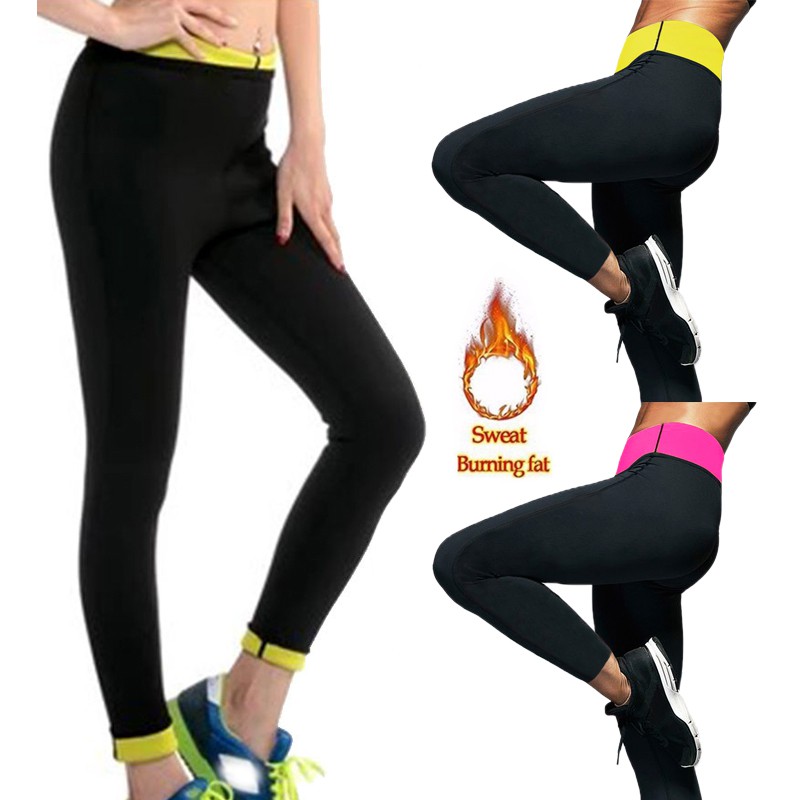 Long Sauna Pants Neoprene Legging Control Panties Fitness Body Shaper