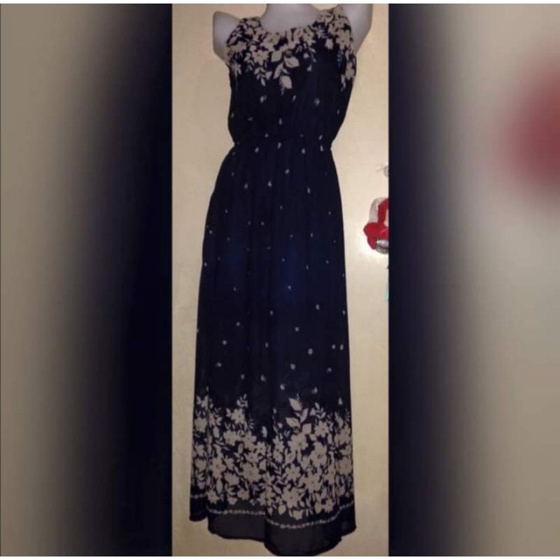 maxi dress dark blue