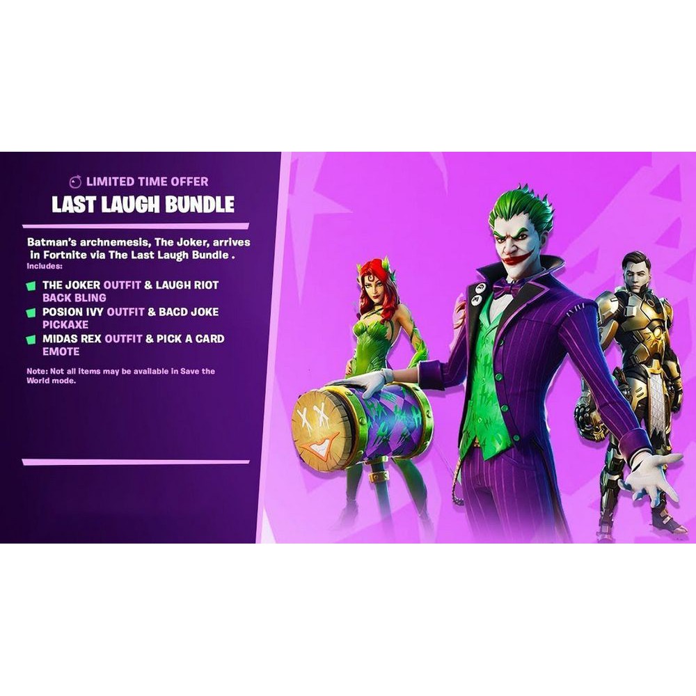 Fortnite The Last Laugh Bundle Nintendo Switch Us Downlod Code Only Shopee Philippines