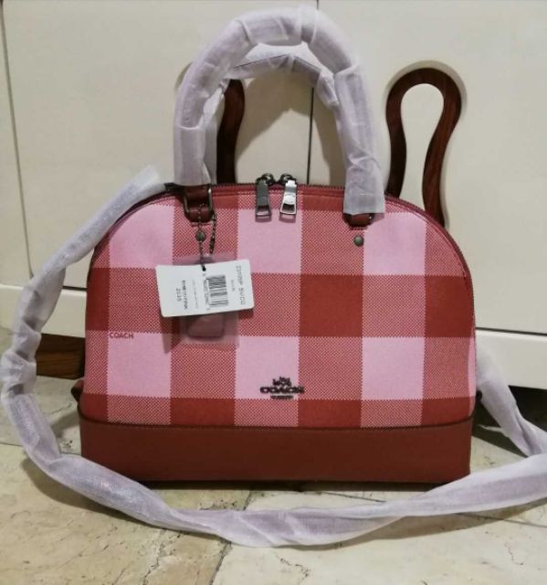 coach checkered bag