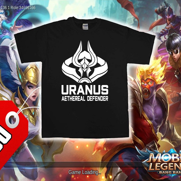 Mobile Legends T Shirt Uranus Free Name At The Back Shopee Philippines - names of free shirts on roblox