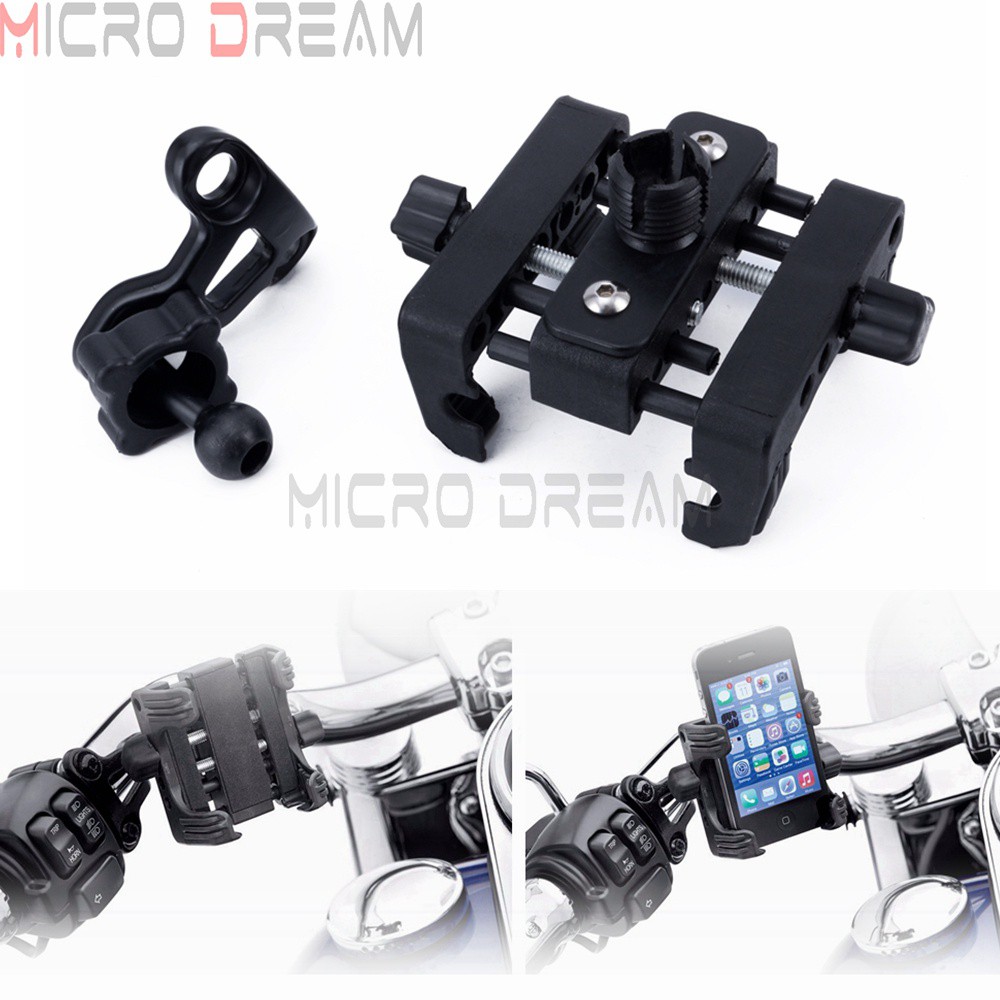 MOTOzxy& Handlebar Phone Carrier Mount 76000549 for Harley Sportster