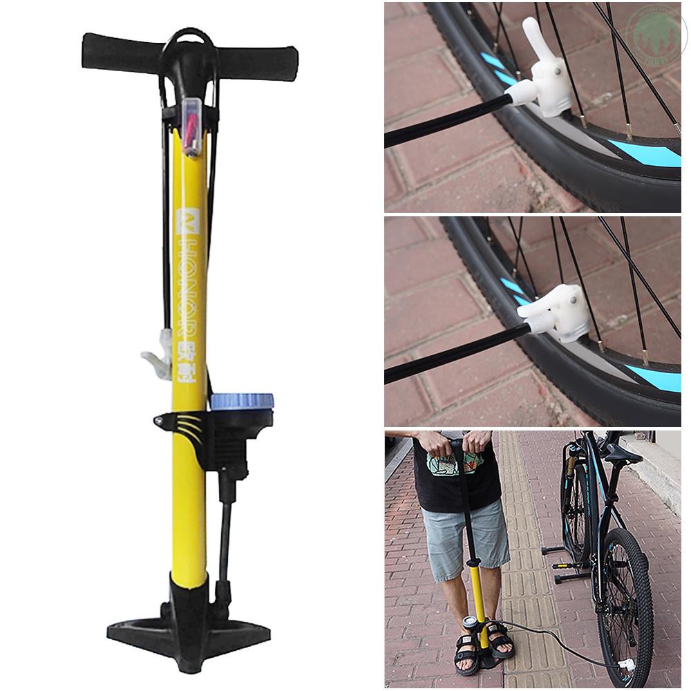 bike floor pump with gauge