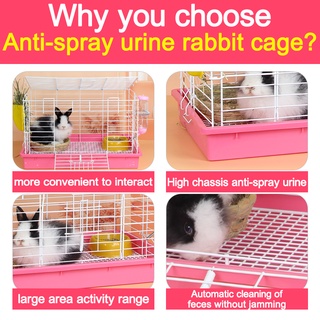 Rabbit Cage Large Space With Free Poop Tray Pet Nest Dog Cage Foldable Pet Cage Pet Collapsible Cage #6