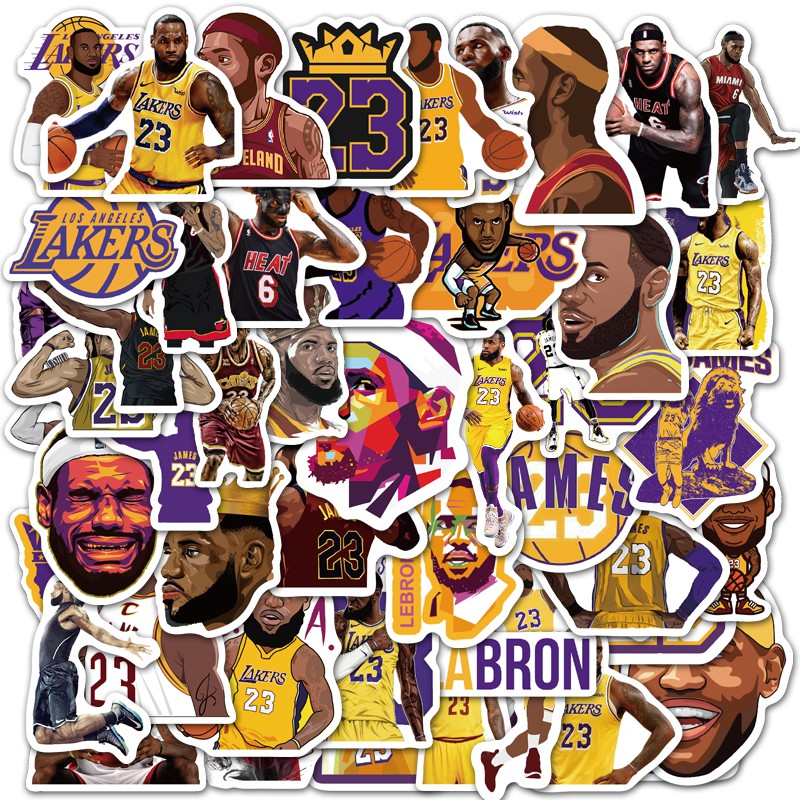 50 Pcs Cartoon Lebron James Nba Basketball Player Waterproof Sticker Skateboarding Snowboard Retro Vinyl Sticker Graffiti Notebook Sticker Shopee Philippines