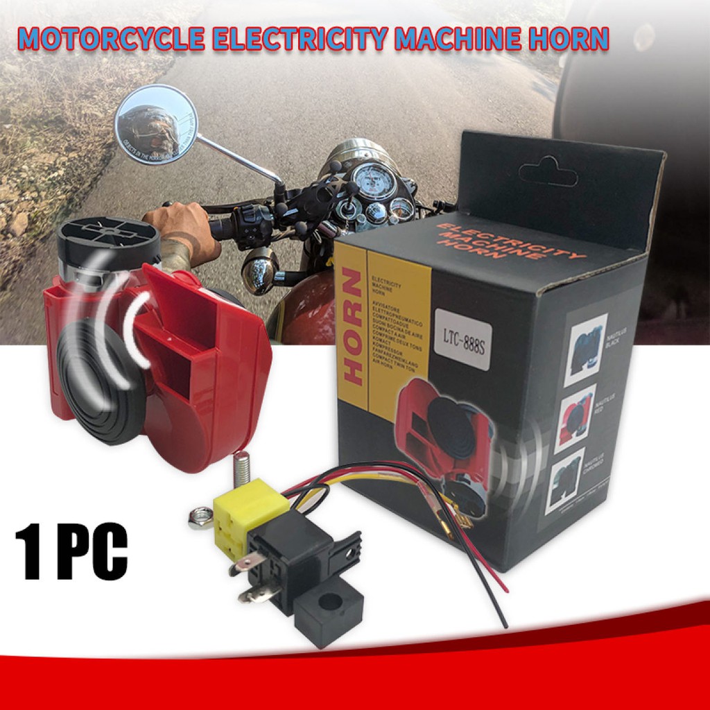 Motorcycle Horn Mechanical Horn Car 12V Compact Snail Air ...