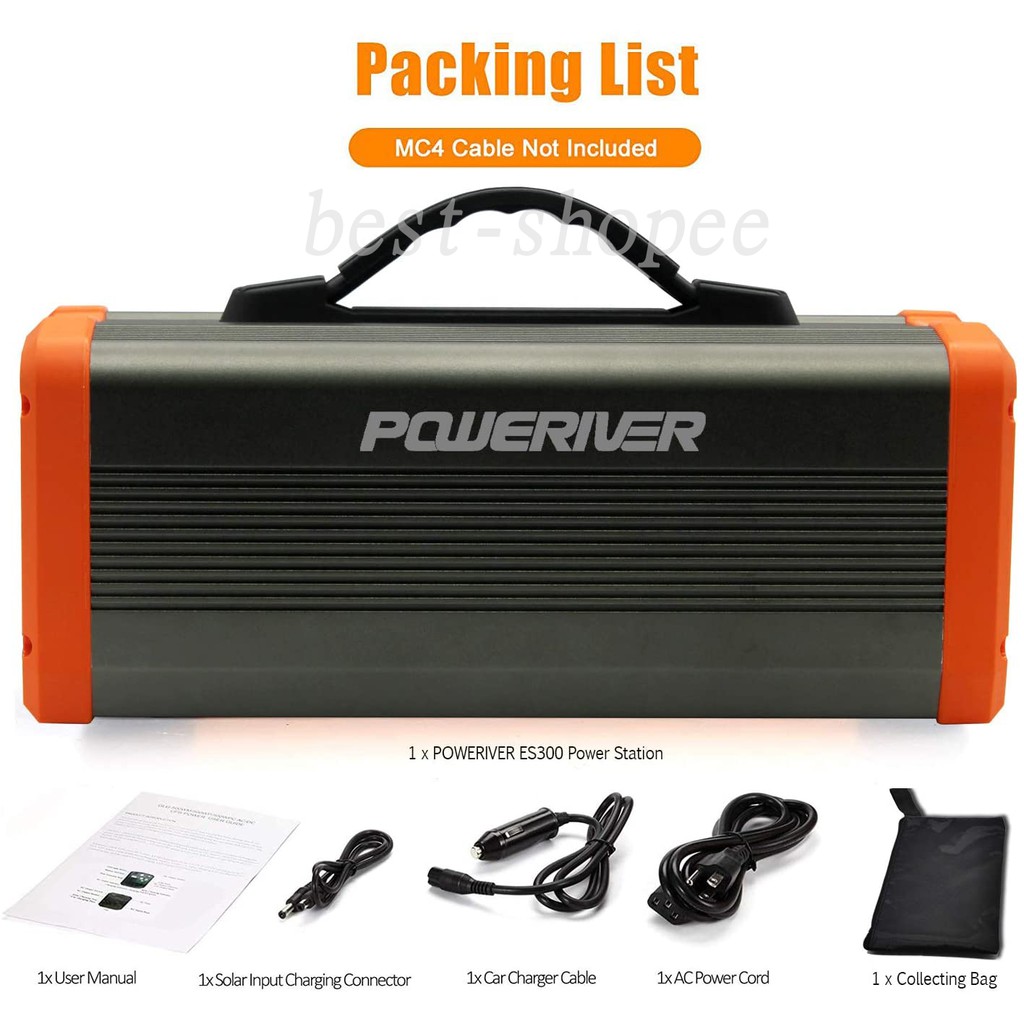 Portable Power Station,Solar Generator 300W 222Wh,Electric Generator