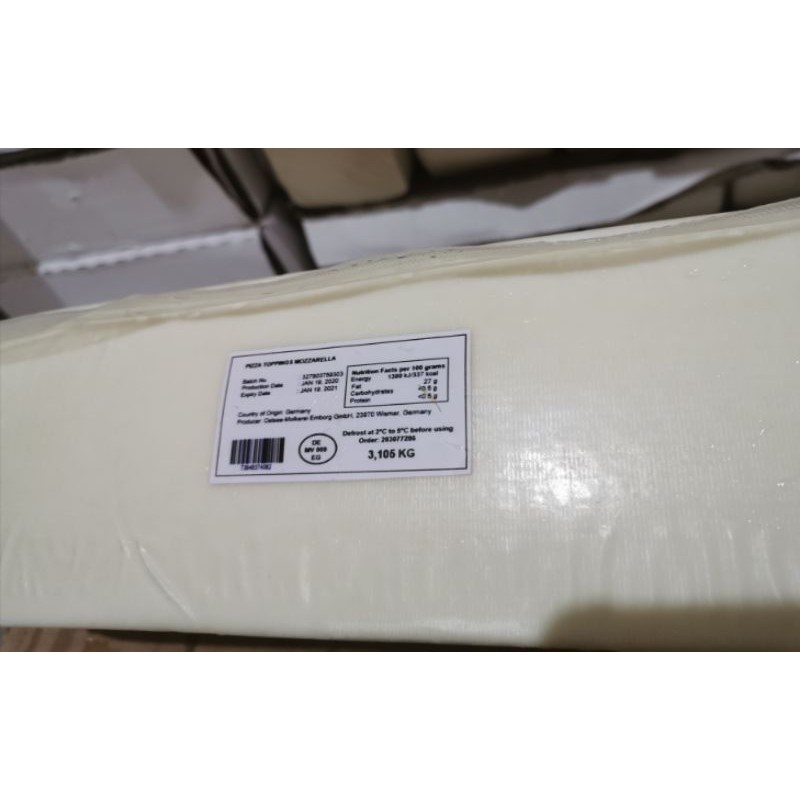 Mozzarella Cheese 3.1 KG | Shopee Philippines