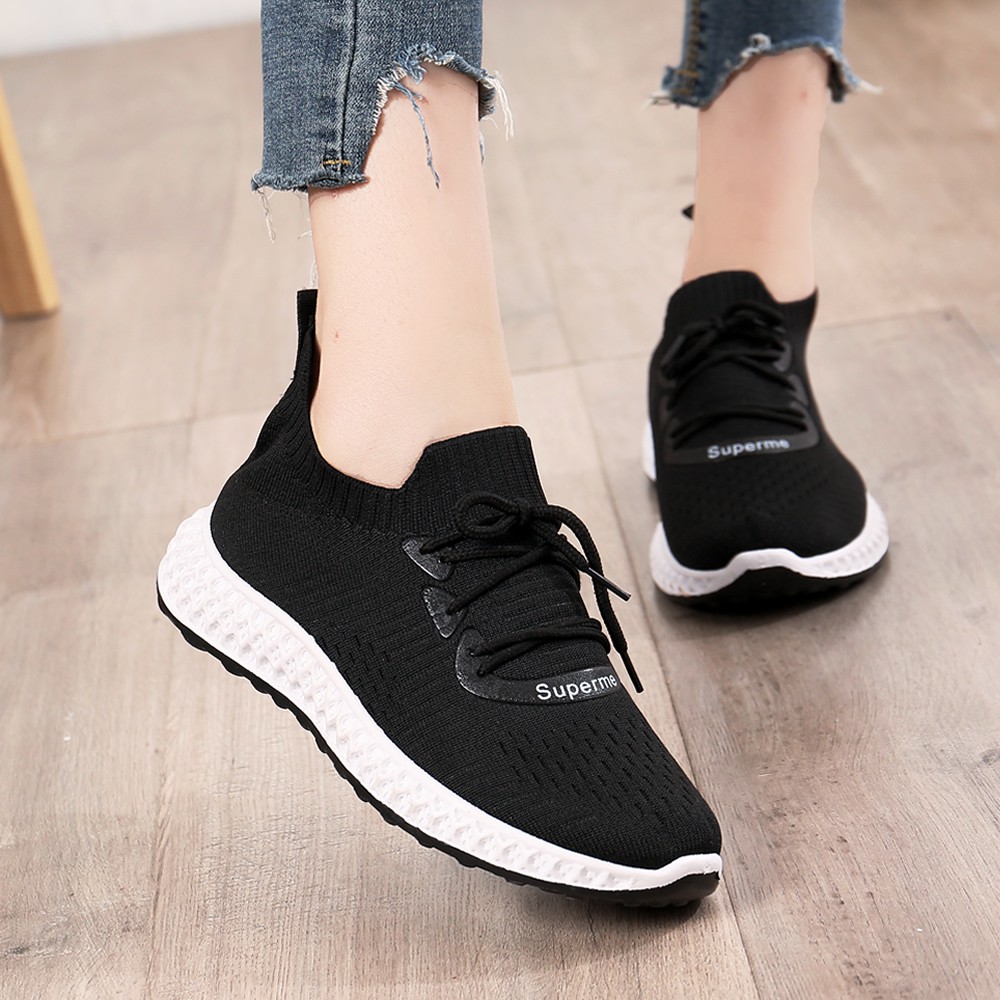 girls black running shoes