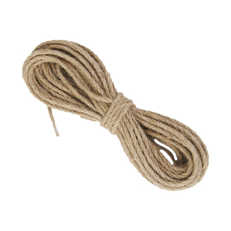 10m Natural Hemp Jute Sisal rope 3mm cord sack Shopee Philippines