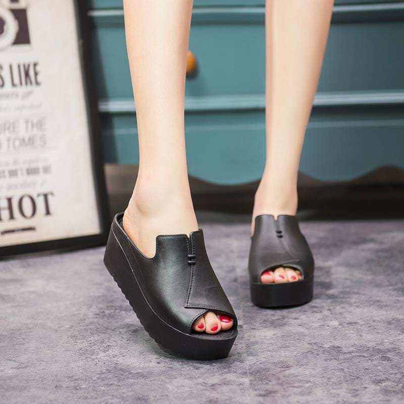 SALE Korean Fashion Wedge Sandals for Women Add 1 size | Shopee Philippines