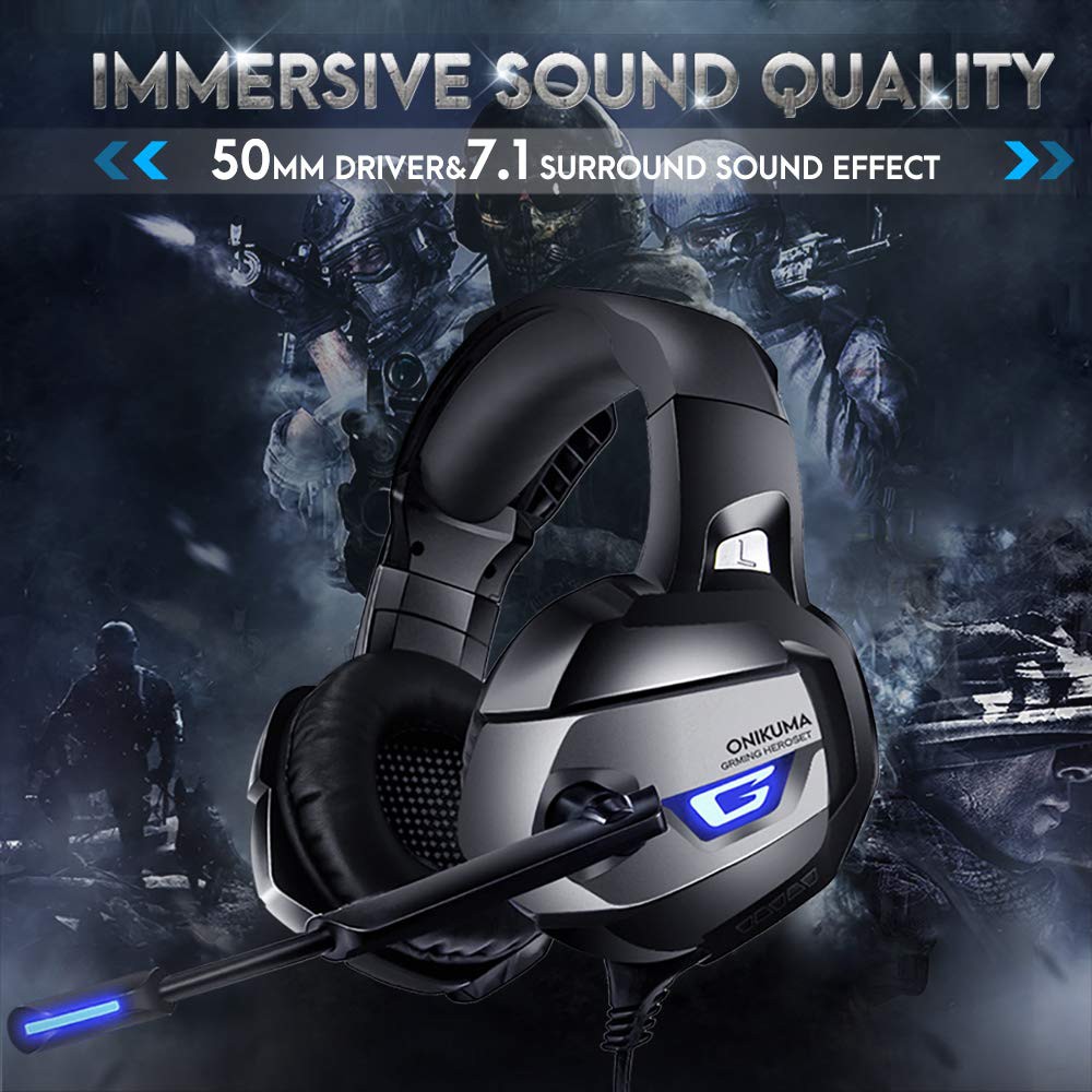 Original ONIKUMA K5 / K19 Gaming Headset Stereo Gaming Noisecancelling