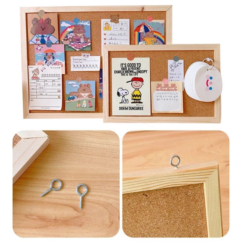 Teaching Wooden Message Note Announcement Board Kindergarten Hanging