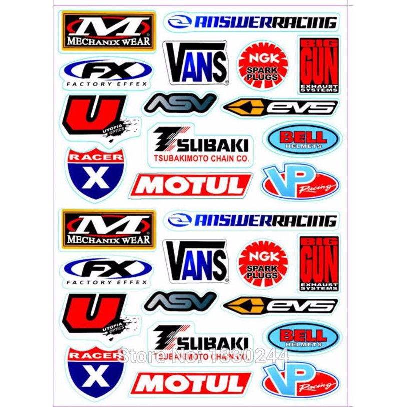 bike brand stickers