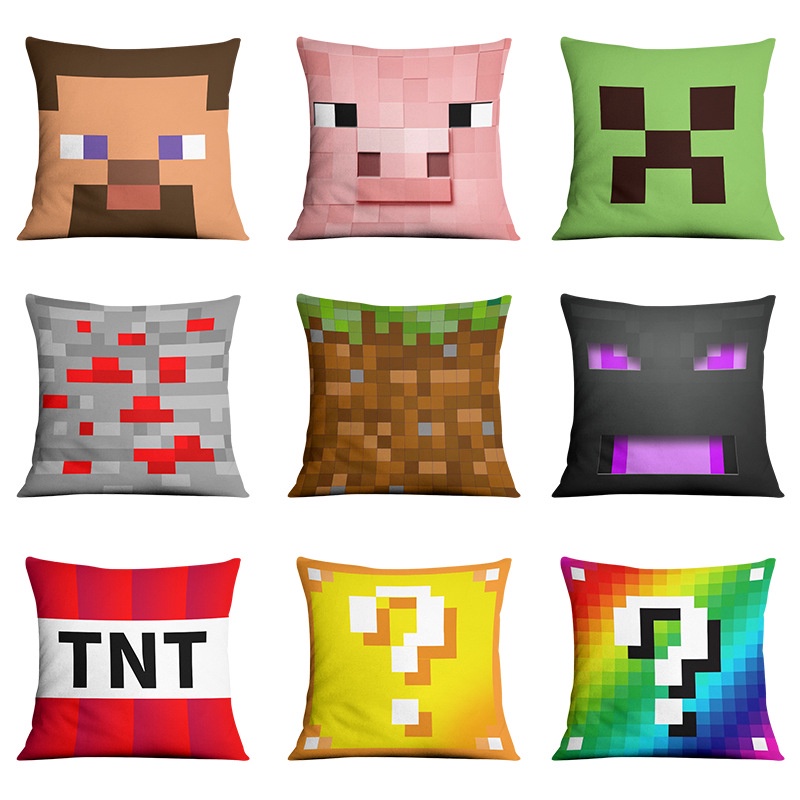 Minecraft Pillowcase Sofa Pillow, Sofa With Pillows Minecraft