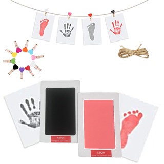 ❁☄1Pcs Non-toxic Footprint Handprint Kits for Newborn Safe Stamp-pad Ink Baby Growth Souvenirs Foot