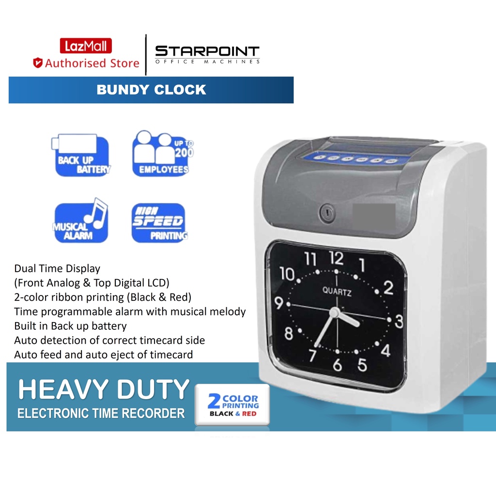 Analog Bundy Clock Bundy Clock Time recorder, Time recorder, Bandy