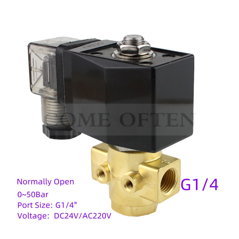 50bar High Pressure Normally Open Solenoid Valve PG M02K Solenoid Valve