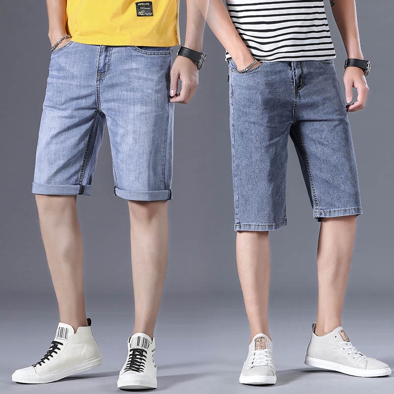 men's relaxed fit denim shorts