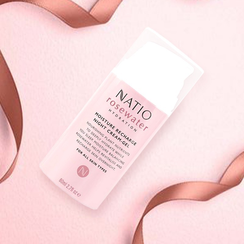 natio rosewater night cream