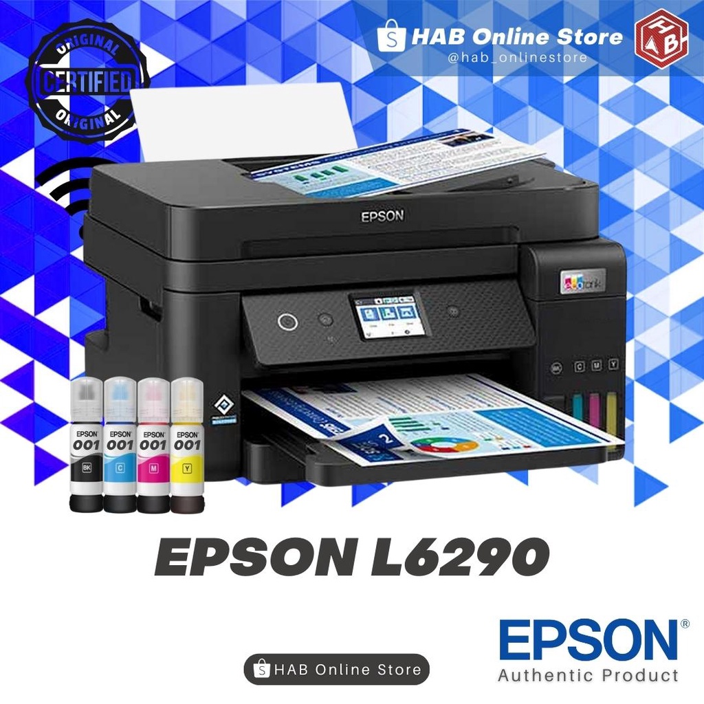 Epson L6290 Ecotank A4 All In One Ink Tank Printer With Adf W Original Ink Shopee Philippines 5307