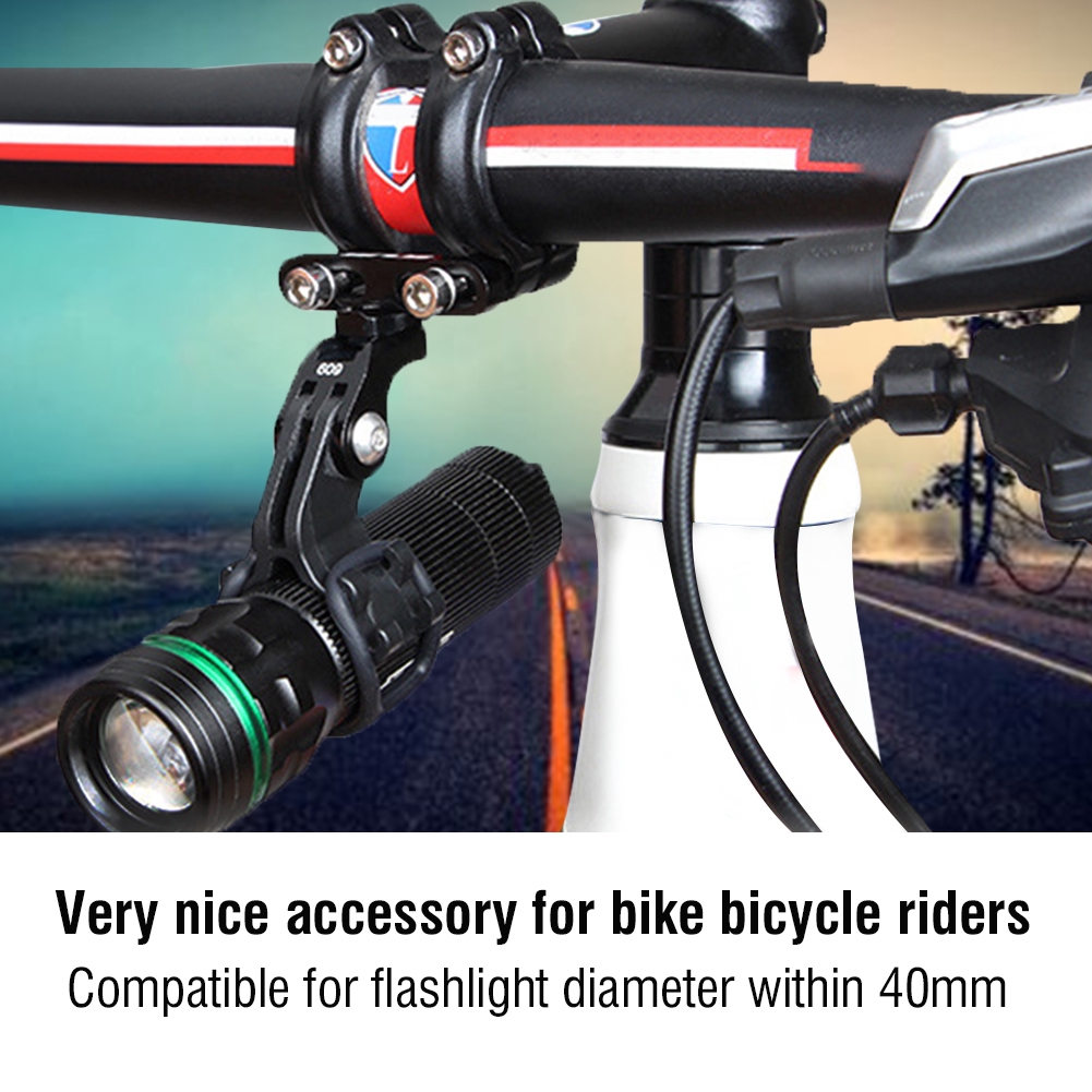 flashlight mount for bike handlebar