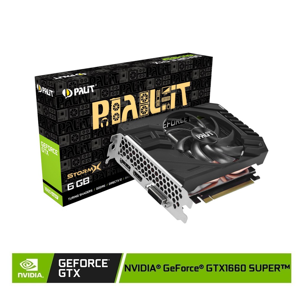 Palit Geforce Gtx 1660 Super Stormx 6gb Graphic Card Shopee Philippines