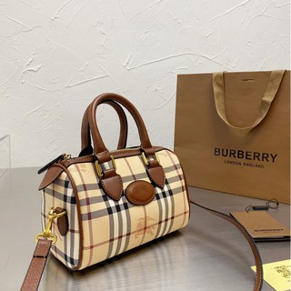 Burberry Vintage Boston bag women's handbag shoulder messenger bag | Shopee  Philippines