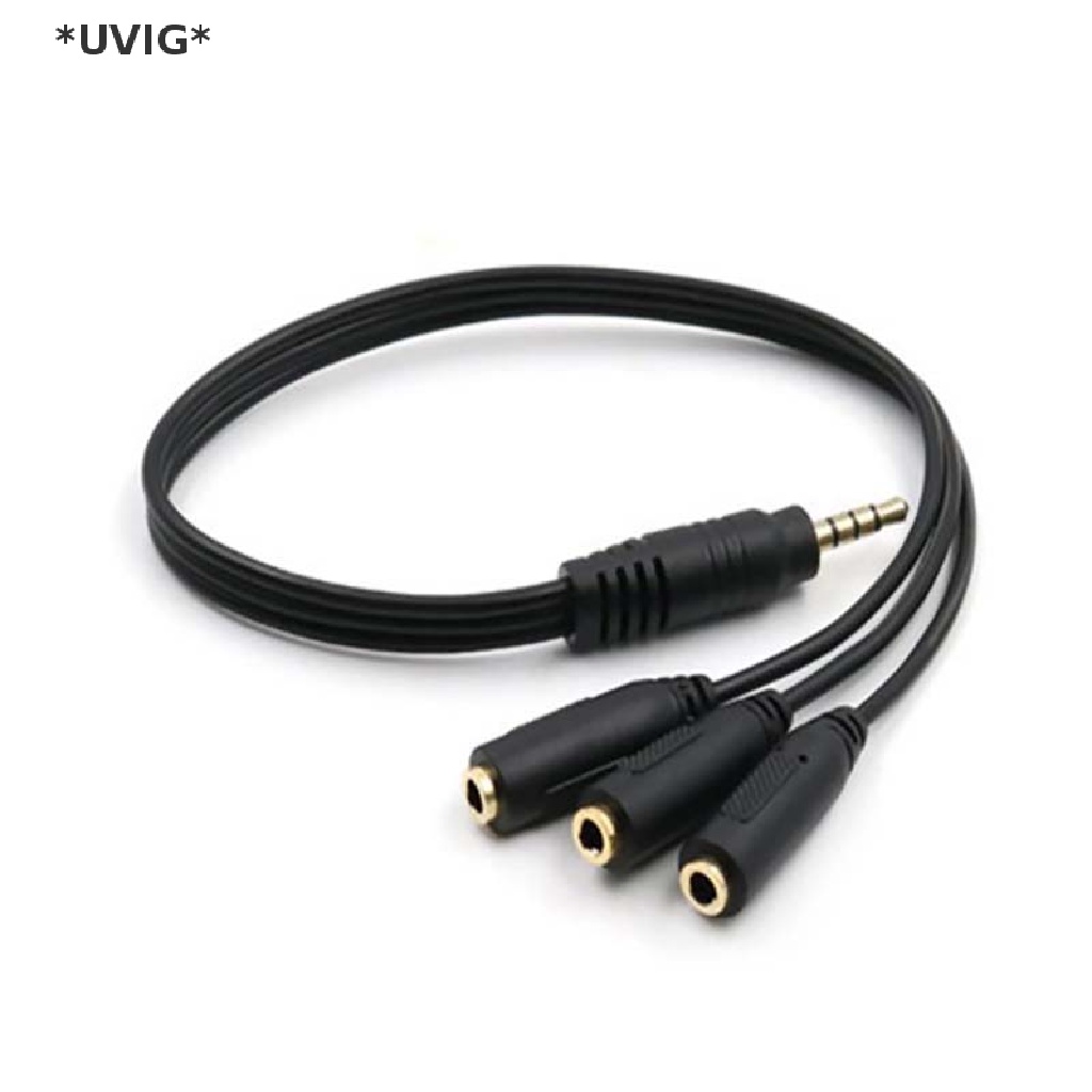 [[UVIG]] Aux Multi Headphone Earphone Audio Splitter Adapter 3.5mm Jack ...