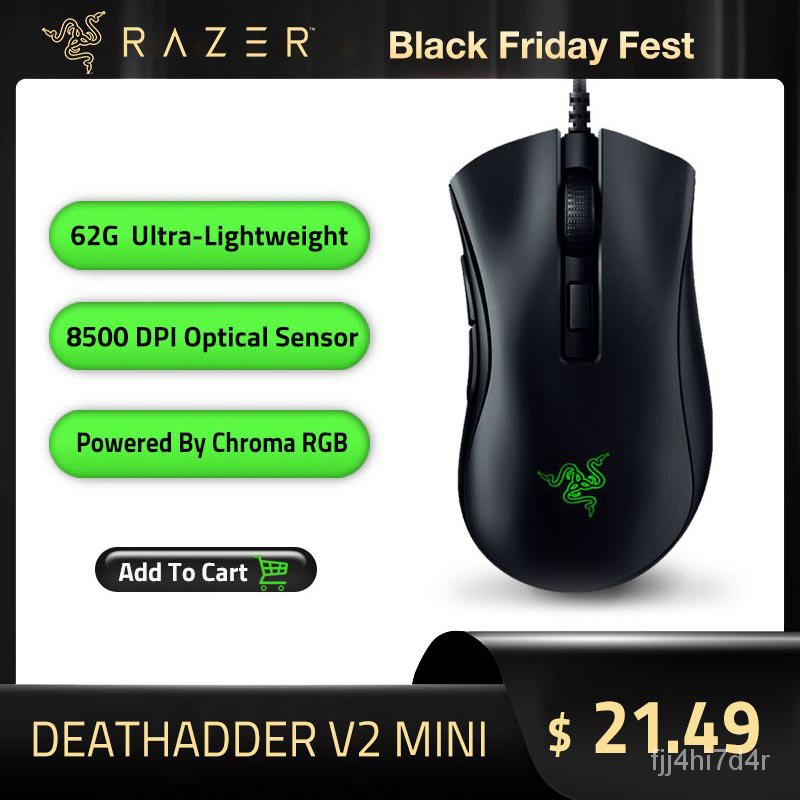 Razer DeathAdder V2 Mini Gaming Mouse Optical Sensor Chroma RGB 8500DPI  1SlbmRulNZ, マウス、トラックボール - www.politecnicolosalpes.com