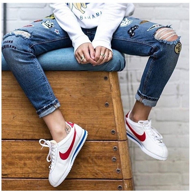 nike cortez with outfit