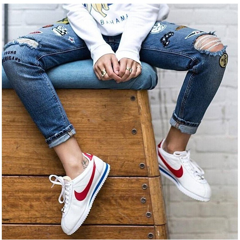 women's classic cortez leather casual shoe