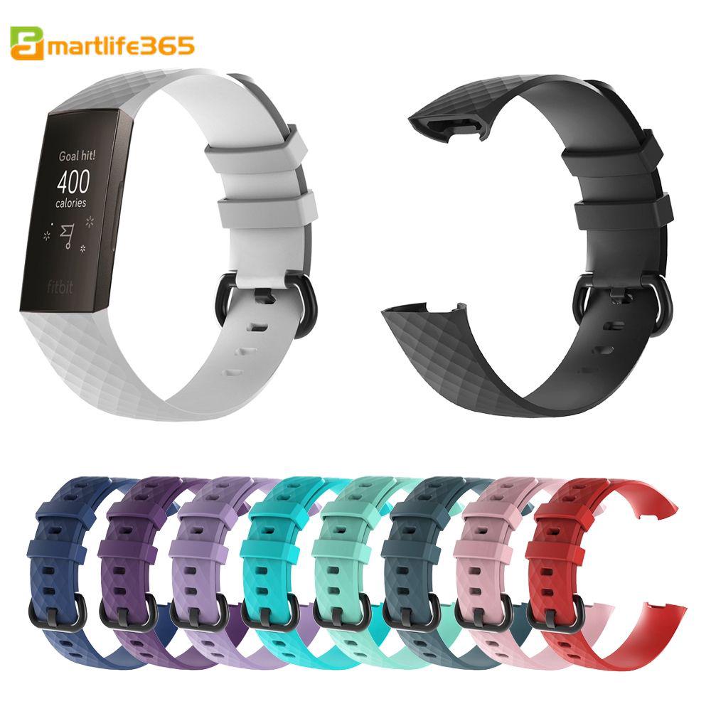 fitbit charge 3 unisex black elastomer band touchscreen smart watch 22.7 mm
