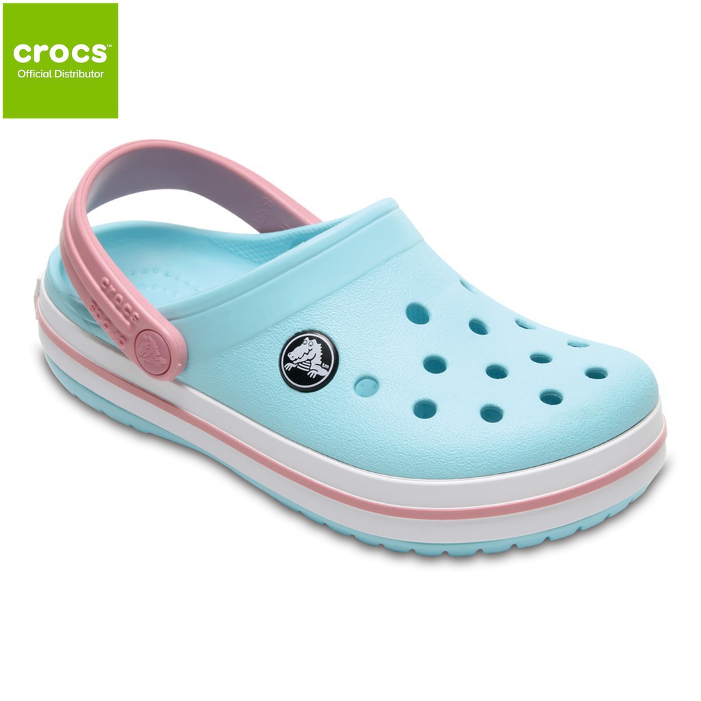 teal girls crocs