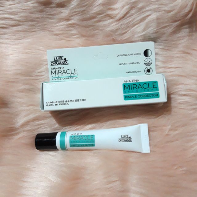 Luxe Organix AHA/BHA Miracle Solutions Pimple Corrector 10ml Shopee