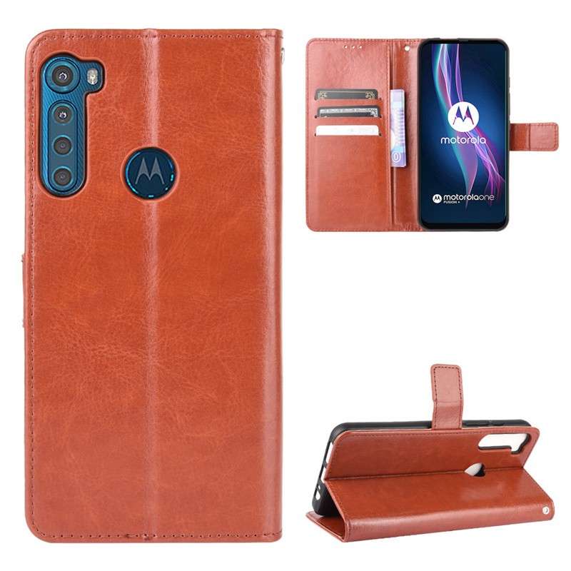 Flip Case Motorola One Fusion Fusion+ Case Wallet PU