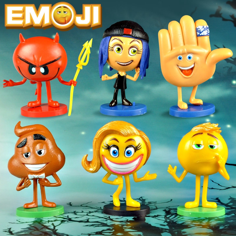 6 Pcs Set Emoji Movie Action Figures Hi 5 Jailbreak Gene Poop Ice Cream Mel Meh Poop Daddy Model Toys Intl Cod Shopee Philippines - gene emoji movie roblox