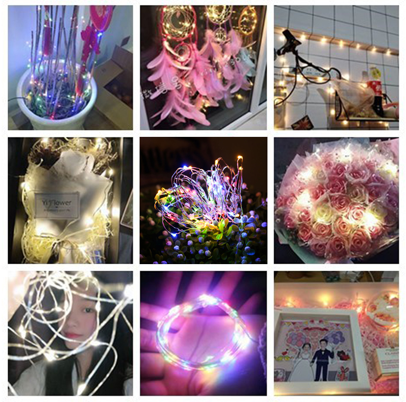 Creative Birthday Gift Decoration Colored Lights Party Night Light Christmas LED String Lights Waterproof