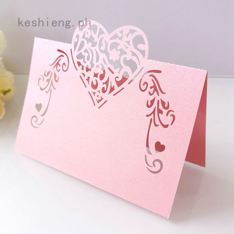 folded table place cards