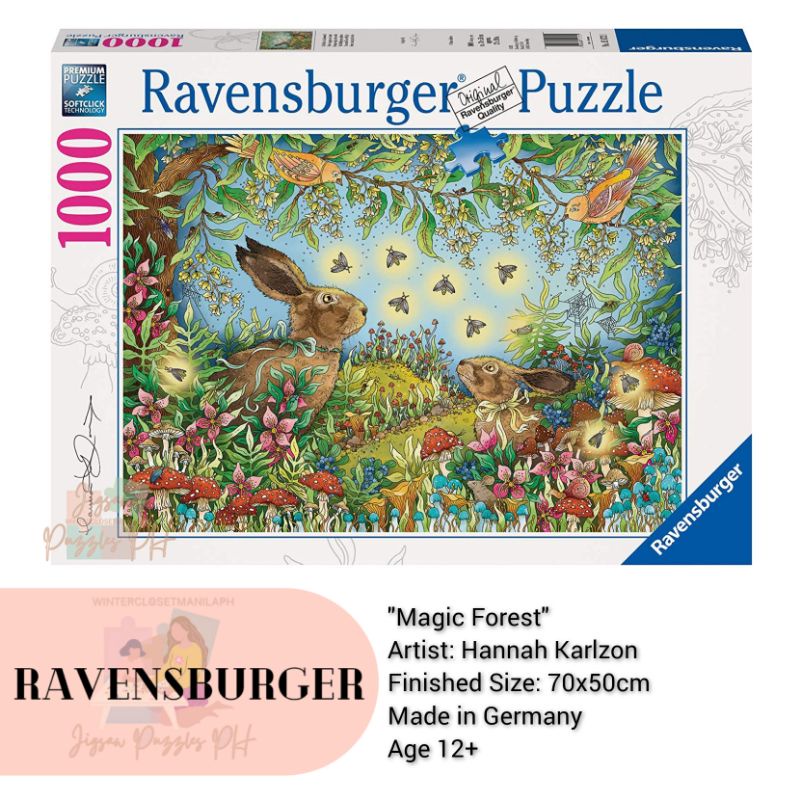 Ravensburger 1000 piece Jigsaw Puzzle Enchanted Forest Shopee