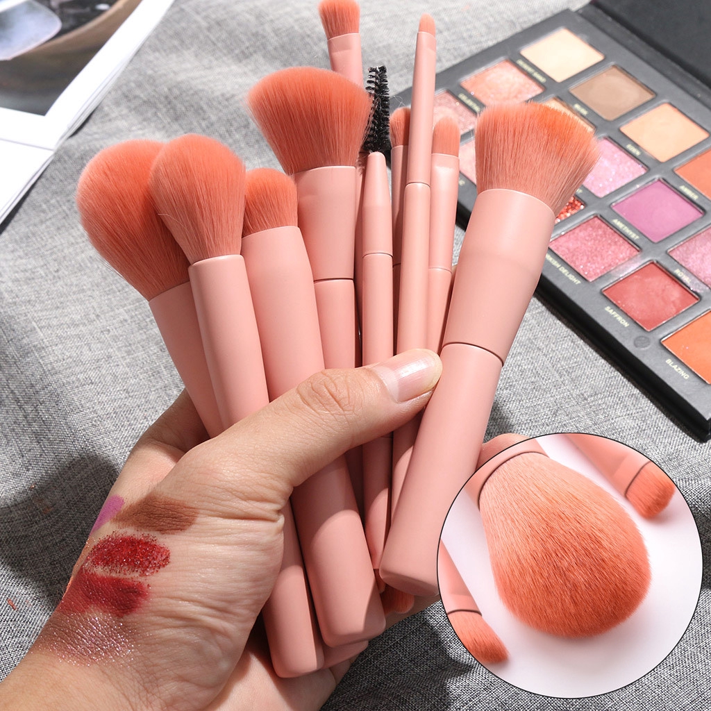 GUJHUI 10pcs pink Makeup Brush Set 