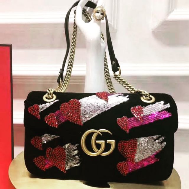 gucci marmont heart bag