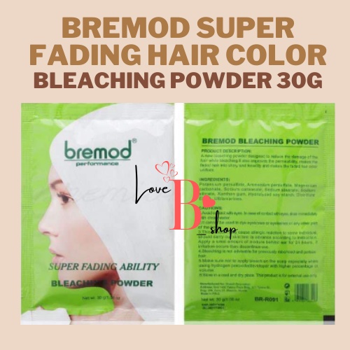 BREMOD SUPER FADING HAIR COLOR BLEACHING POWDER 30G Shopee Philippines
